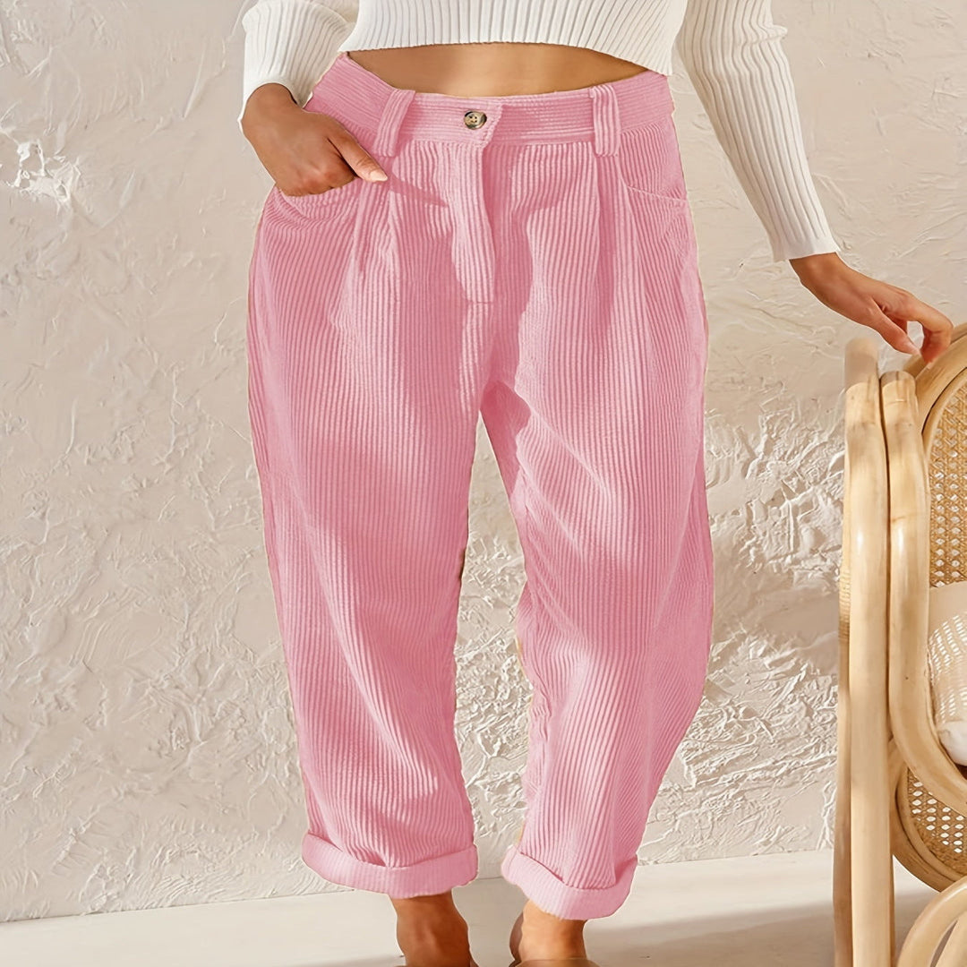 Bellarose | Elegantes Calças de Corda Femininas
