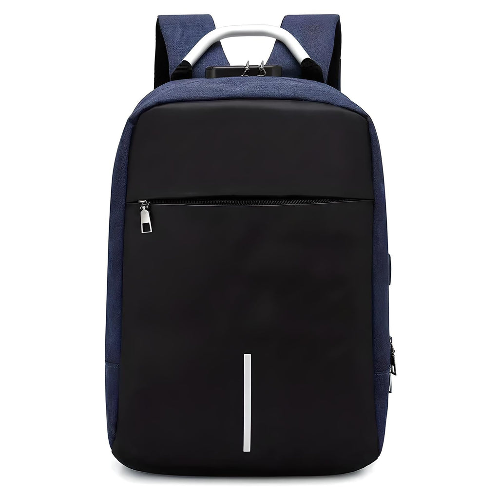 Modern Padded Unisex Travel Backpack with Zipper Closure
