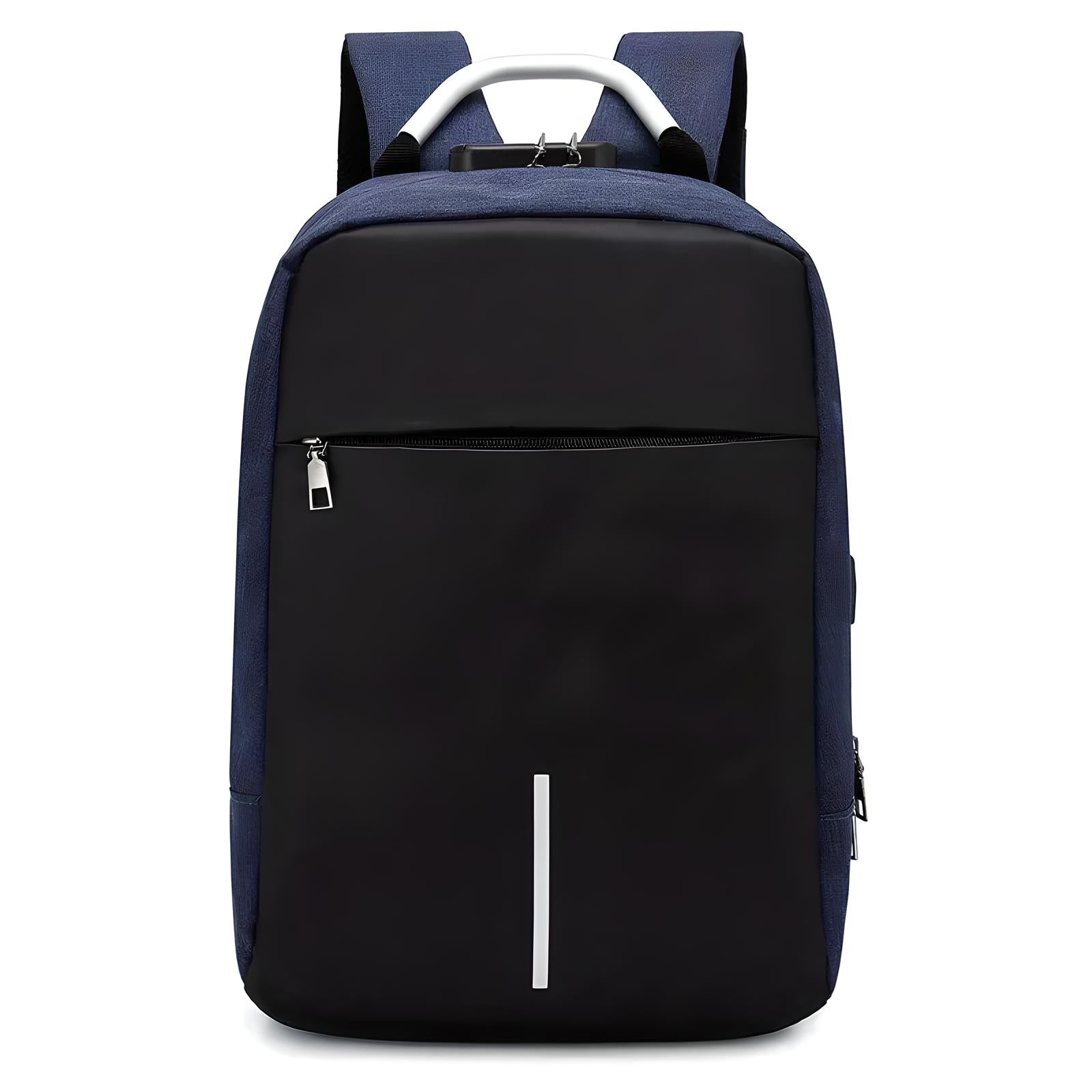 Modern Padded Unisex Travel Backpack with Zipper Closure