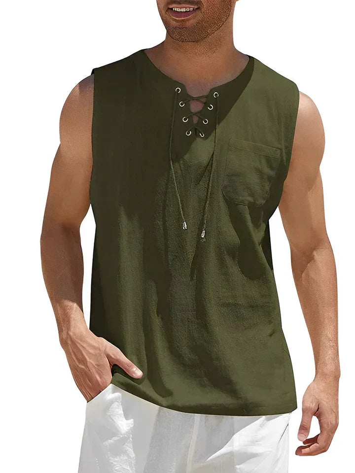 Ryne | Camisola de Verão Confortável Sem Mangas para Homens