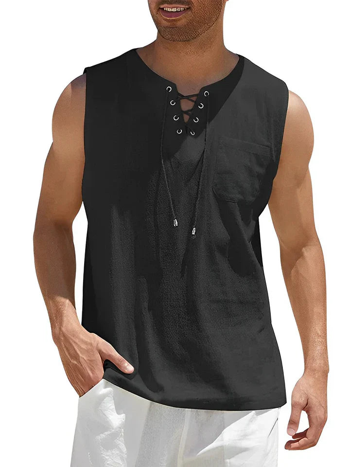 Ryne | Camisola de Verão Confortável Sem Mangas para Homens