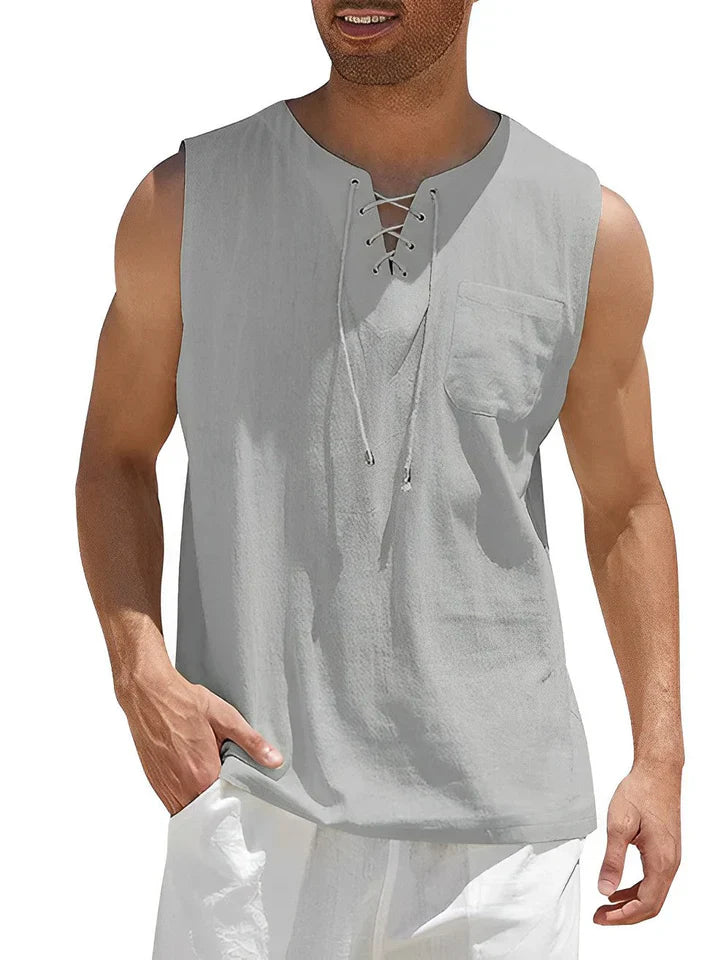 Ryne | Camisola de Verão Confortável Sem Mangas para Homens
