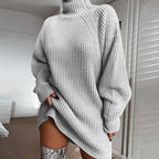 Vestido de Suéter Confortável Feminino