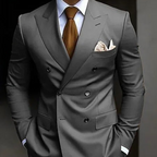 Conjunto de Terno Formal para Casamento Masculino com Dupla Fileira | Conjunto de Duas Peças