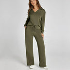 Eline | Conjunto Premium de Loungewear com Calças Confortáveis e Decote em V