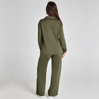 Eline | Conjunto Premium de Loungewear com Calças Confortáveis e Decote em V