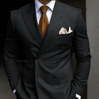 Conjunto de Terno Formal para Casamento Masculino com Dupla Fileira | Conjunto de Duas Peças