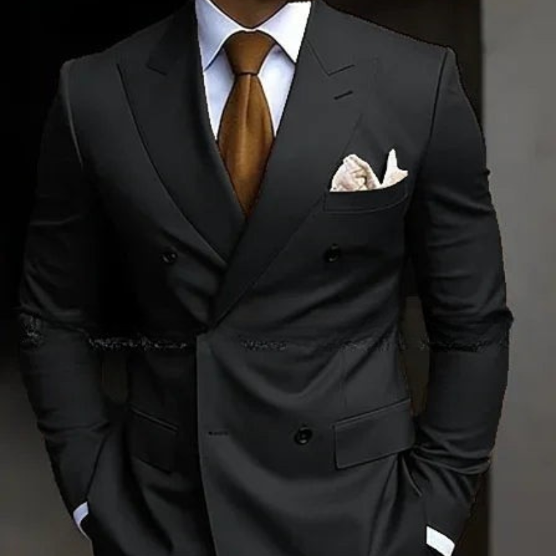 Conjunto de Terno Formal para Casamento Masculino com Dupla Fileira | Conjunto de Duas Peças
