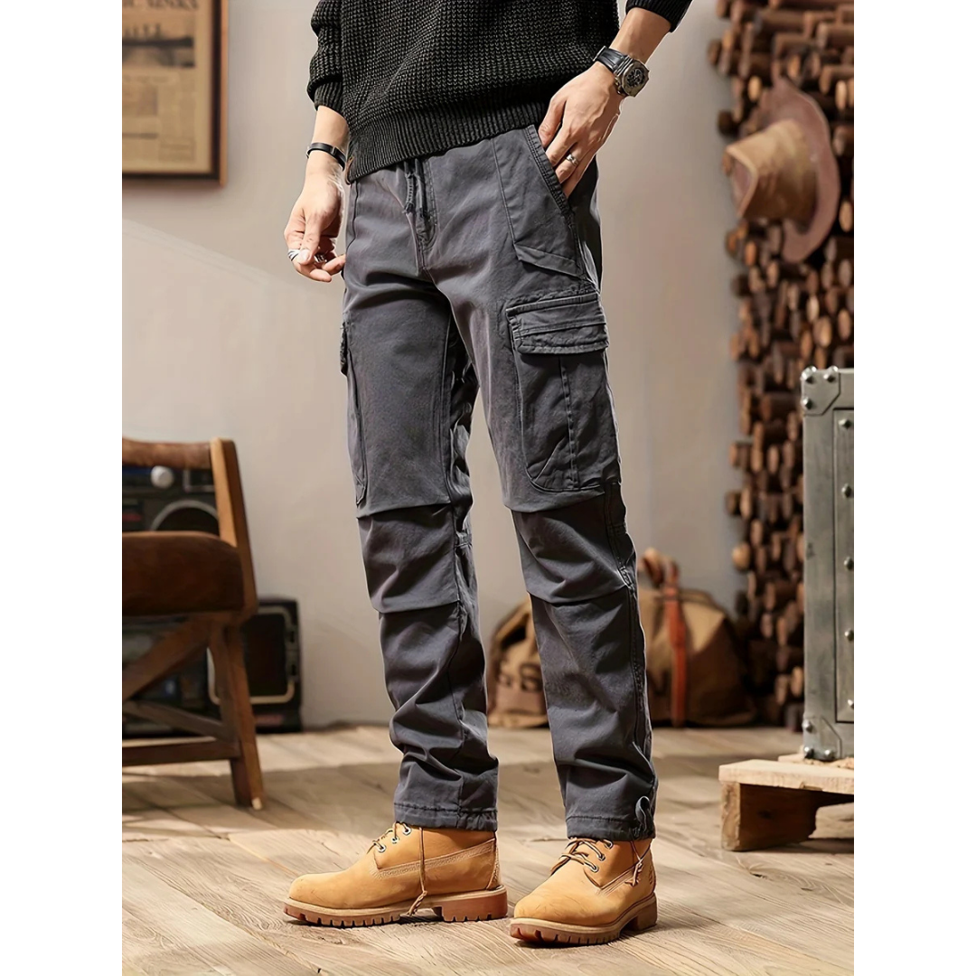 Calças Táticas Masculinas Cargo com Vários Bolsos
