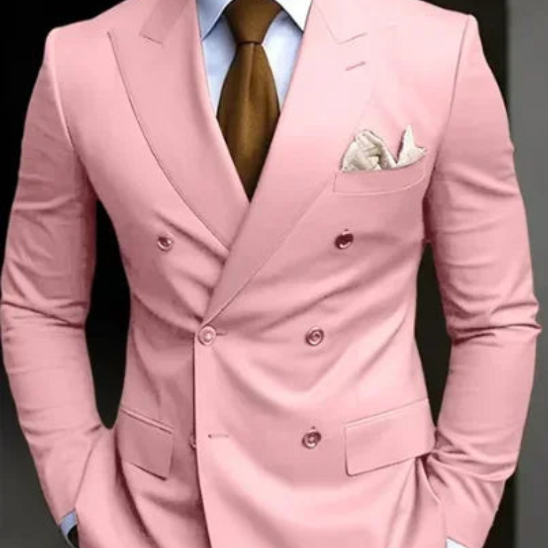 Conjunto de Terno Formal para Casamento Masculino com Dupla Fileira | Conjunto de Duas Peças