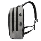 Modern Padded Unisex Travel Backpack with Zipper Closure