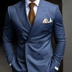 Conjunto de Terno Formal para Casamento Masculino com Dupla Fileira | Conjunto de Duas Peças