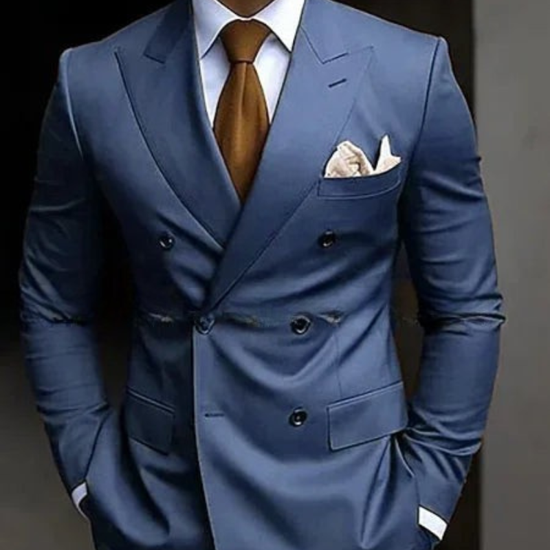 Conjunto de Terno Formal para Casamento Masculino com Dupla Fileira | Conjunto de Duas Peças