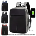 Modern Padded Unisex Travel Backpack with Zipper Closure