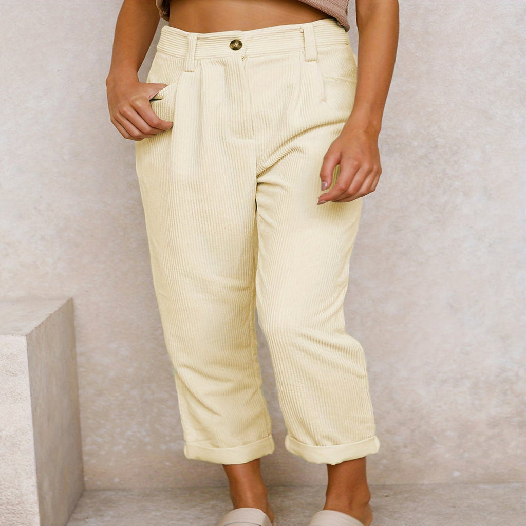 Bellarose | Elegantes Calças de Corda Femininas