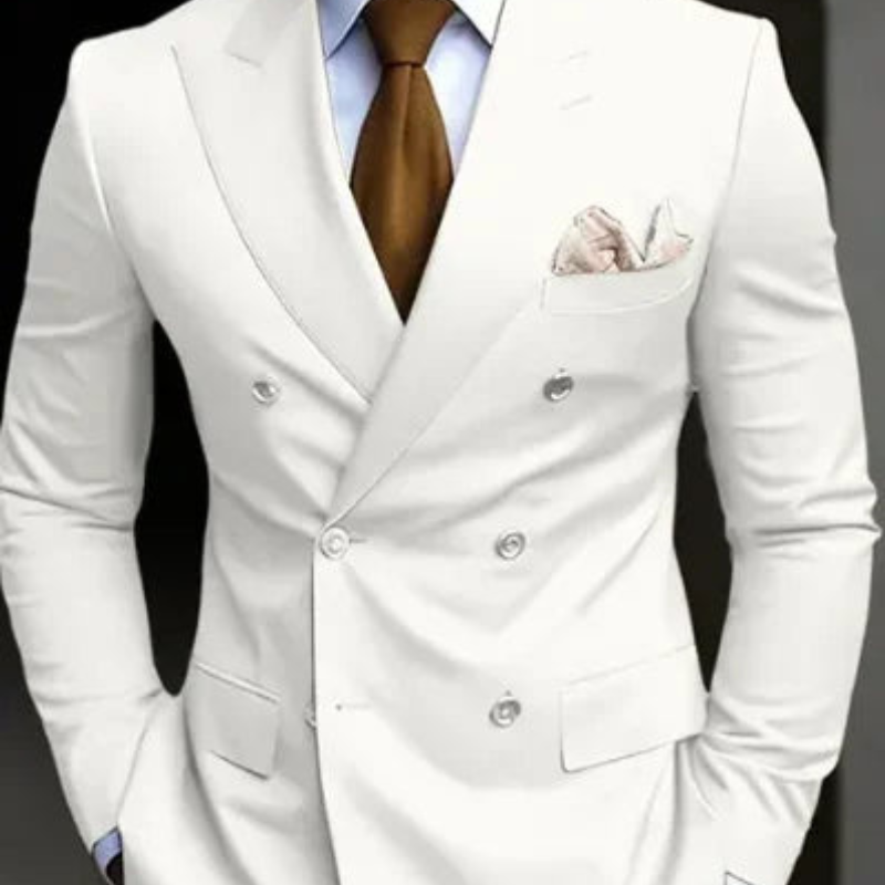 Conjunto de Terno Formal para Casamento Masculino com Dupla Fileira | Conjunto de Duas Peças