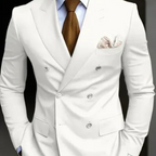 Conjunto de Terno Formal para Casamento Masculino com Dupla Fileira | Conjunto de Duas Peças