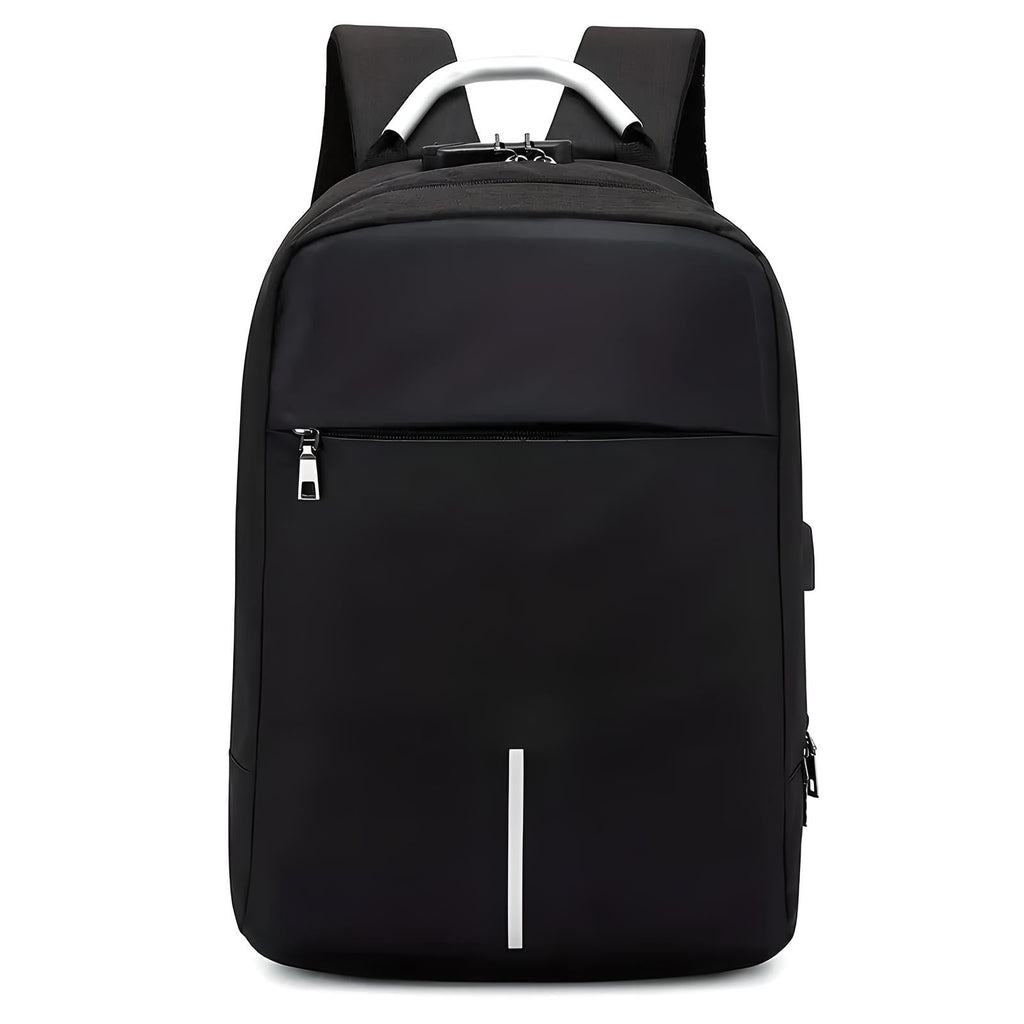 Modern Padded Unisex Travel Backpack with Zipper Closure