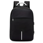 Modern Padded Unisex Travel Backpack with Zipper Closure