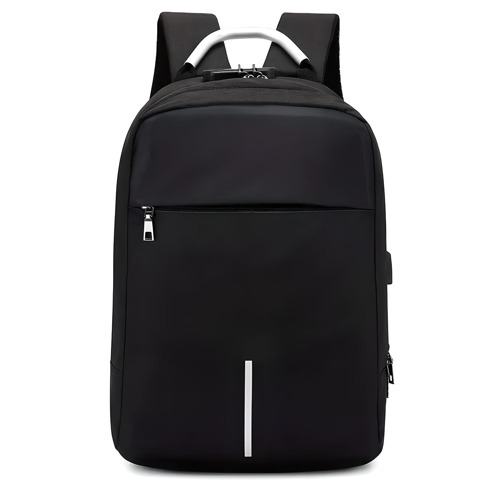 Modern Padded Unisex Travel Backpack with Zipper Closure