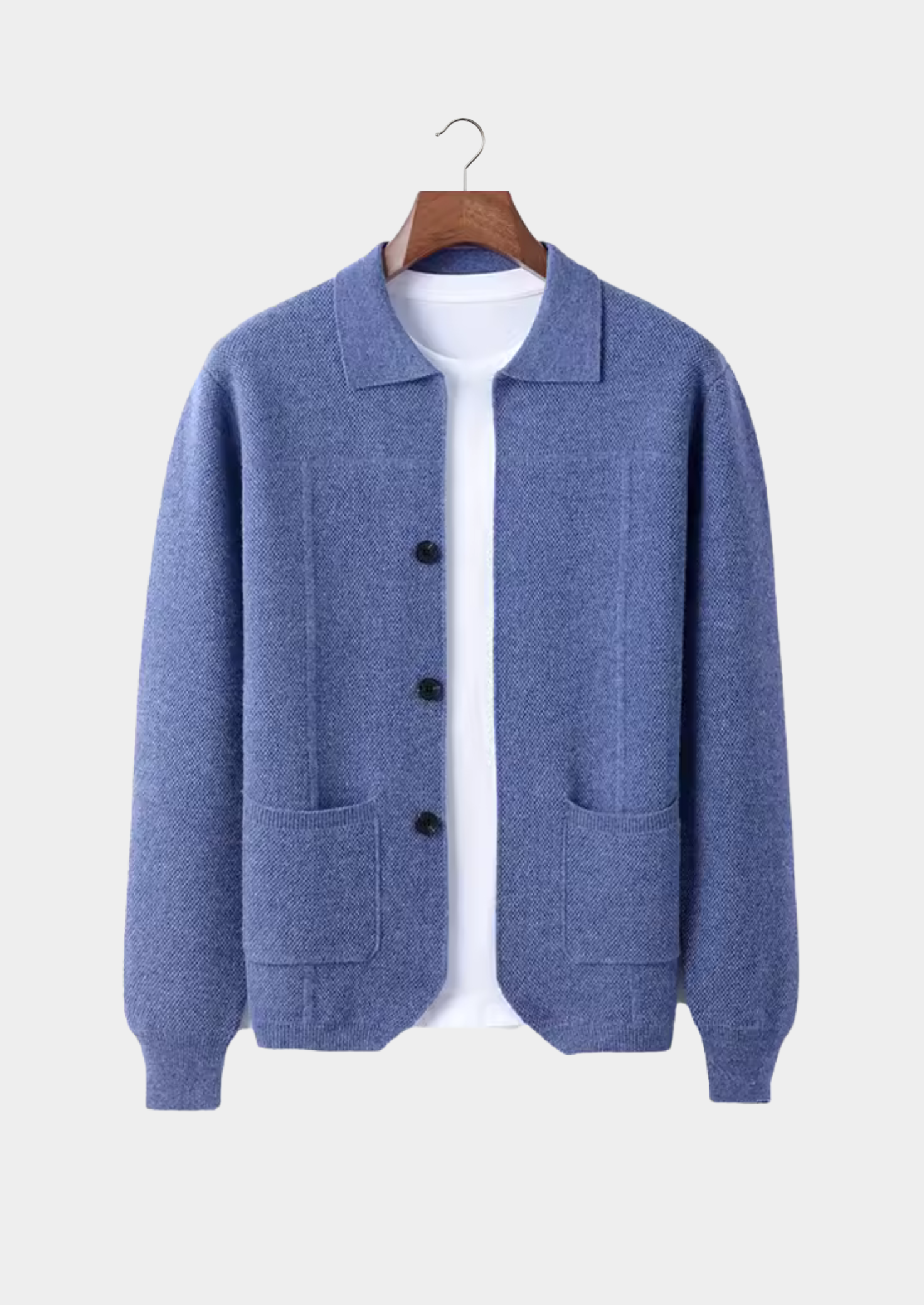 DAVY - Camisa de Lã com Fecho de Botões