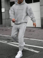 LIVAA - Conjunto Masculino Casual para Treino | Hoodie e Calças de Jogging