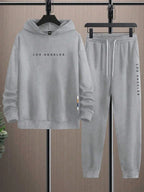 LIVAA - Conjunto Masculino Casual para Treino | Hoodie e Calças de Jogging