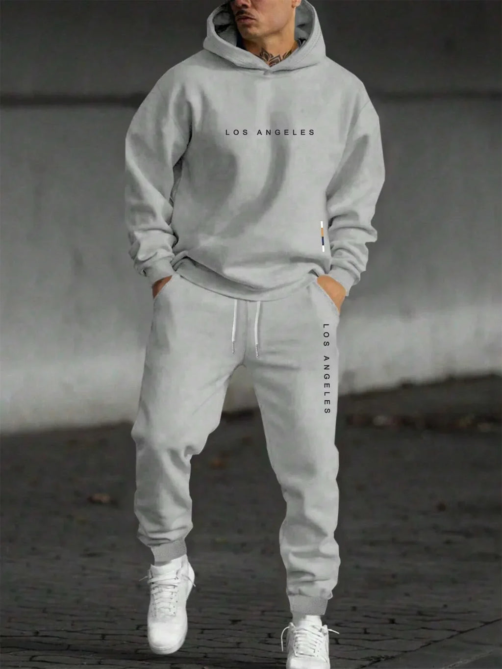 LIVAA - Conjunto Casual de Corrida Masculino | Hoodie e Calças