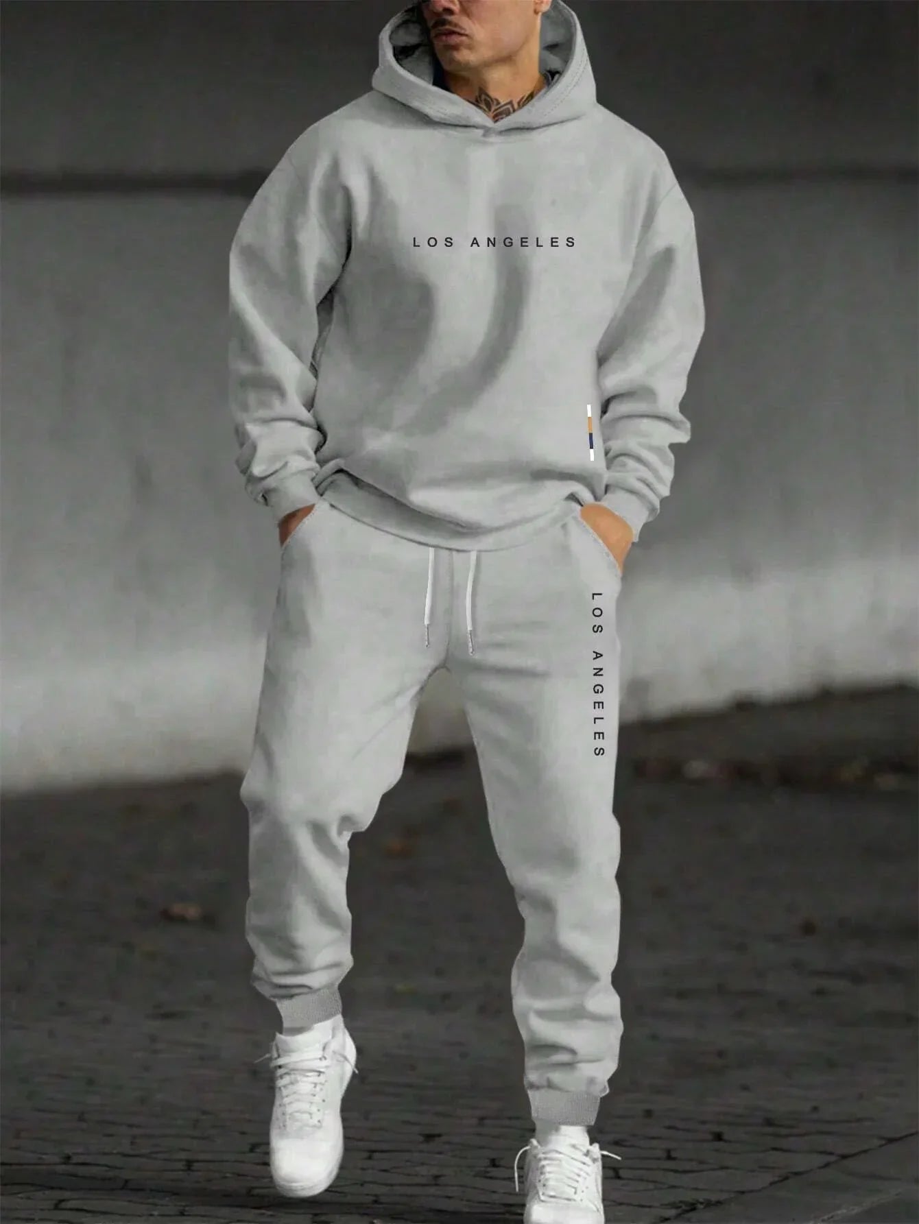 LIVAA - Conjunto Casual de Corrida Masculino | Hoodie e Calças
