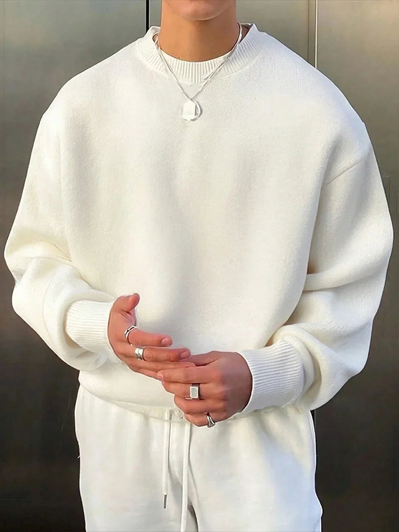 LIVAA – Suéter de Malha Masculino
