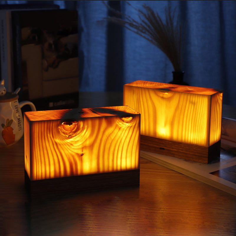 Abajur LED Sofisticado – WoodGlow