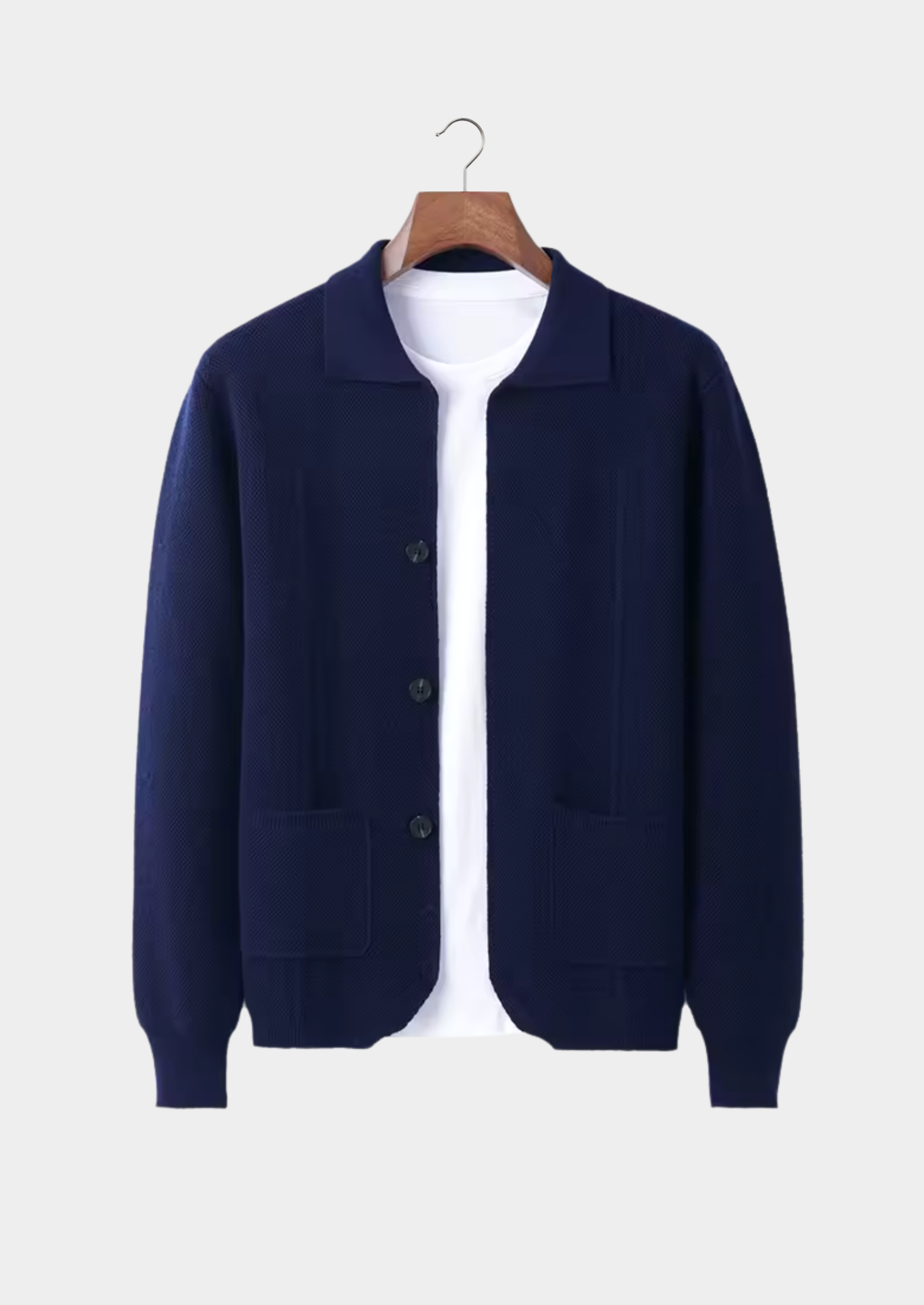 DAVY - Camisa de Lã com Fecho de Botões