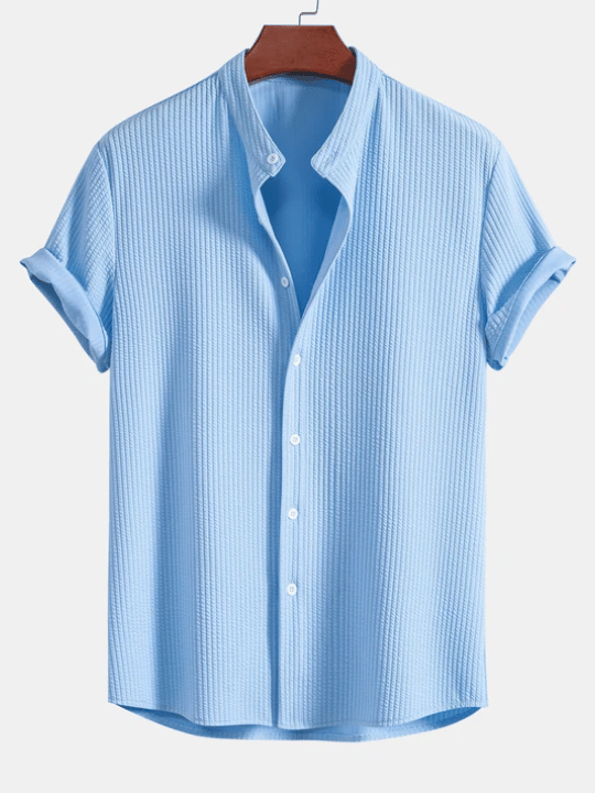 Nico | Camisa Listrada com Gola Alta