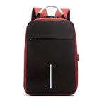 Modern Padded Unisex Travel Backpack with Zipper Closure