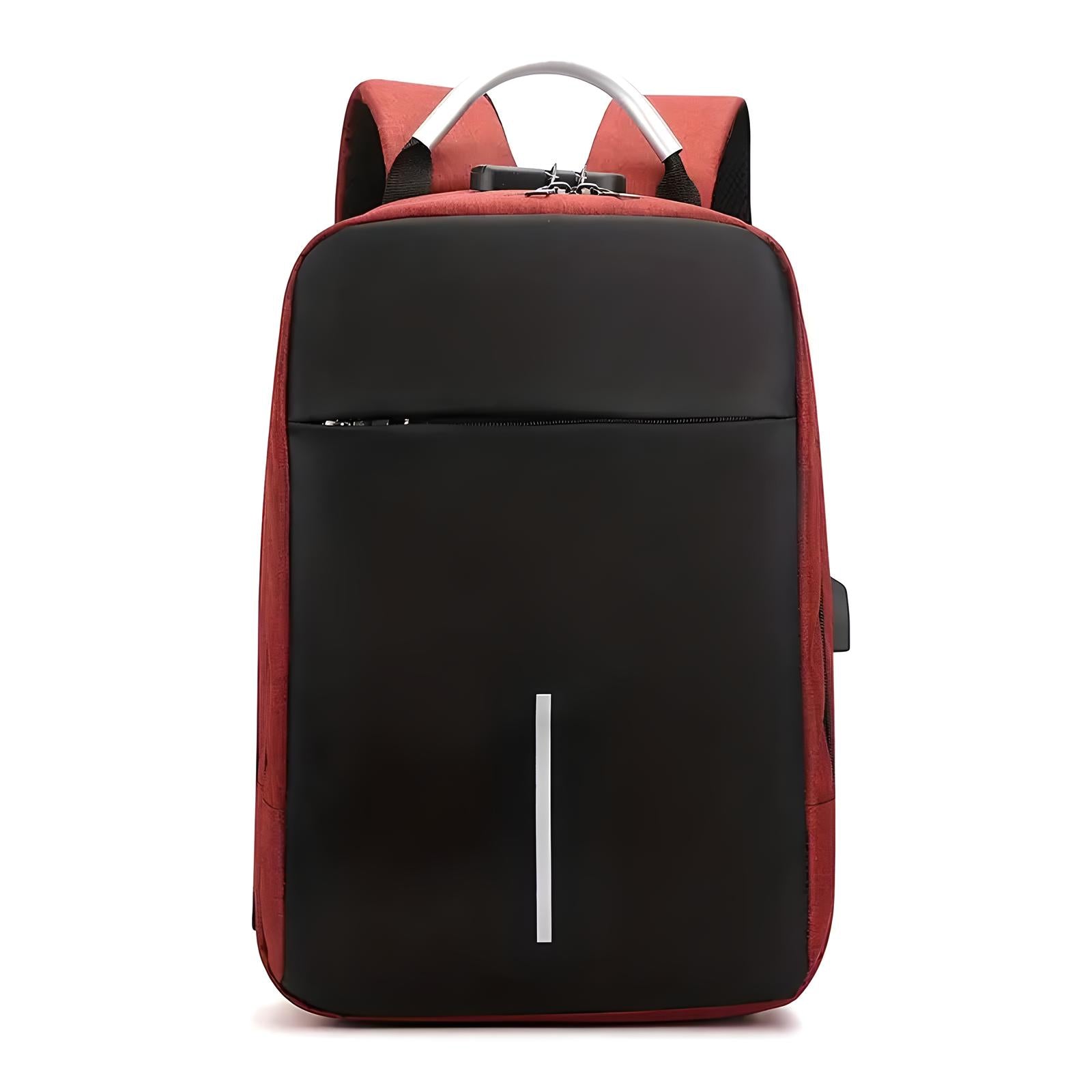 Modern Padded Unisex Travel Backpack with Zipper Closure