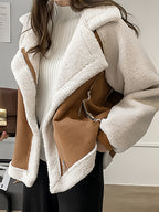 Casaco Teddy Elegante e Confortável Feminino