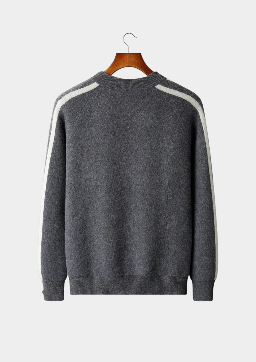 LIVAA Cardigan Listrado em Lã