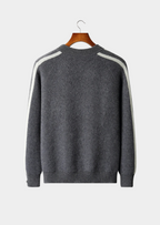 LIVAA Cardigan Listrado em Lã