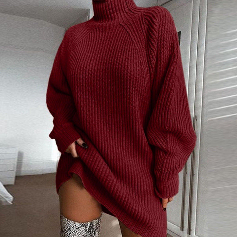 Vestido de Suéter Confortável Feminino