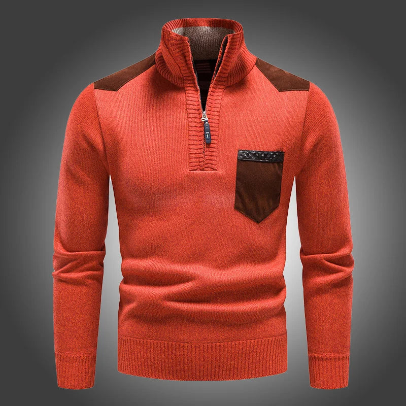 BELVA - Confortável Suéter de Inverno Masculino com Zíper
