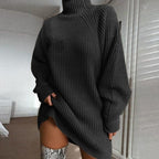 Vestido de Suéter Confortável Feminino