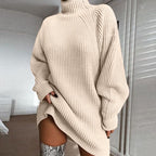 Vestido de Suéter Confortável Feminino