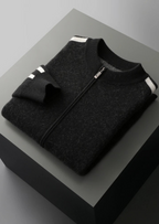LIVAA Cardigan Listrado em Lã