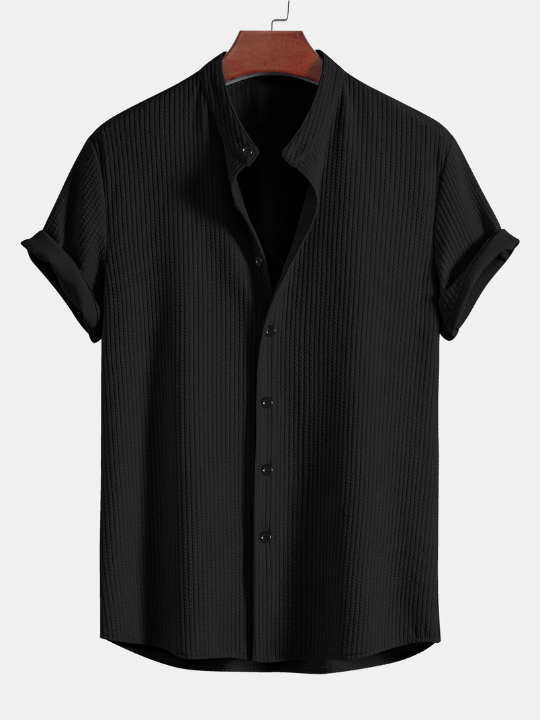 Nico | Camisa Listrada com Gola Alta