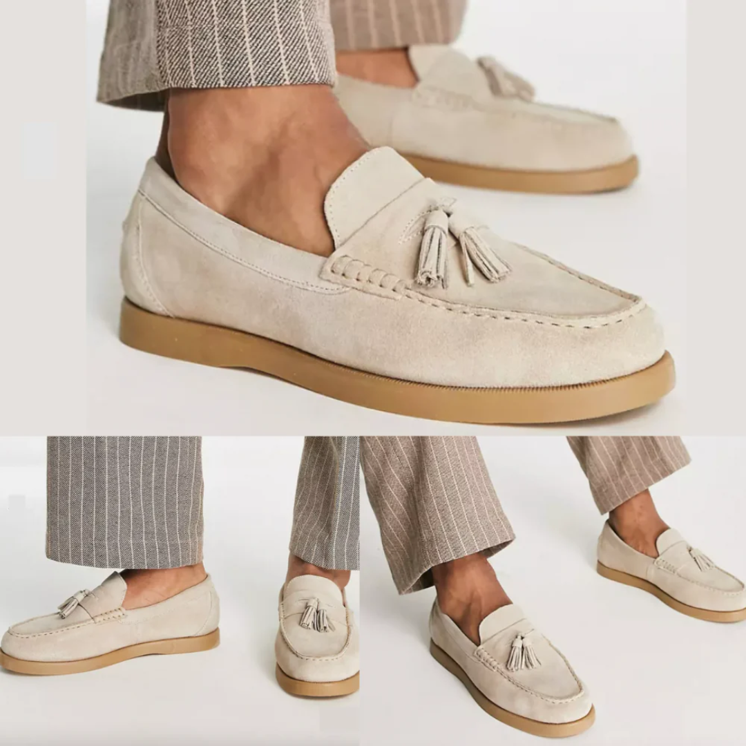 Confortáveis Sapatos Clássicos de Camurça Masculinos