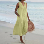 Lena | Vestido com Decote em V Elegante