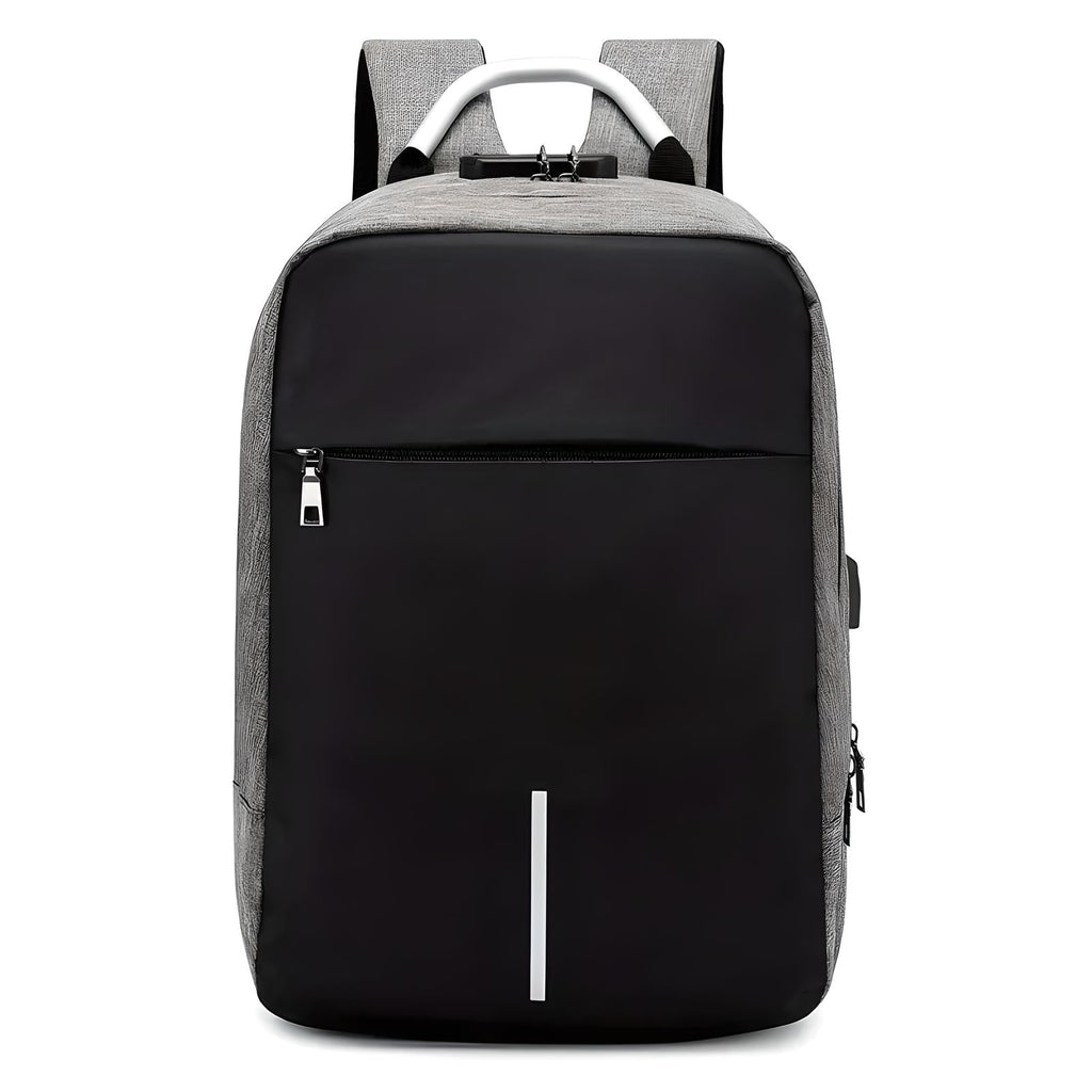 Modern Padded Unisex Travel Backpack with Zipper Closure
