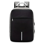 Modern Padded Unisex Travel Backpack with Zipper Closure