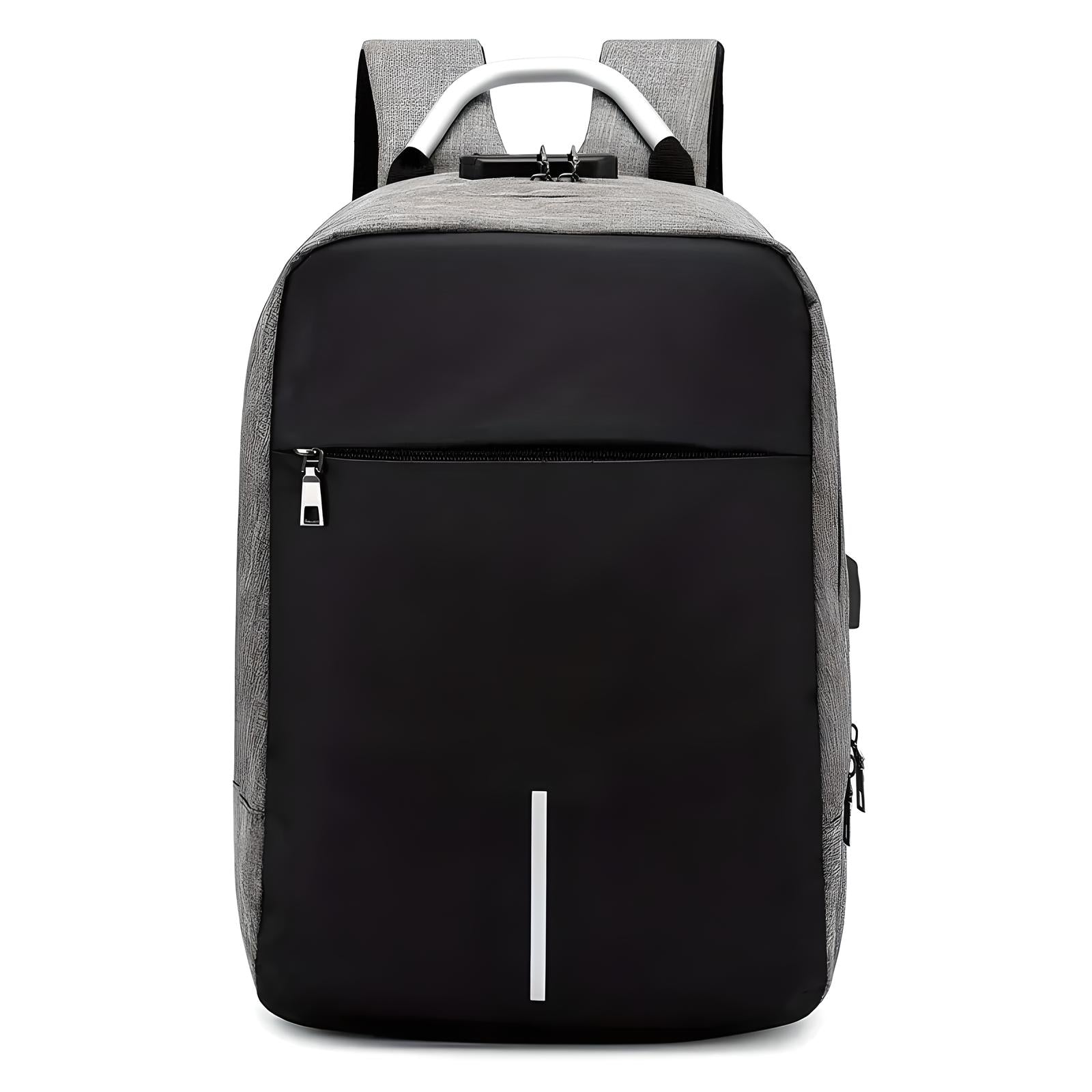 Modern Padded Unisex Travel Backpack with Zipper Closure