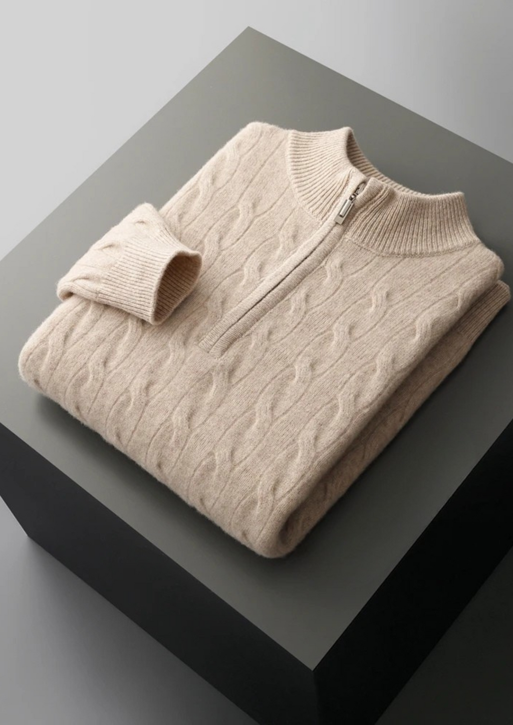 LIVAA Sweater com Zíper Frontal